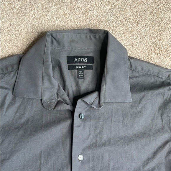 Apt. 9 Slim Fit Gray Dress Shirt - Picture 2 of 6